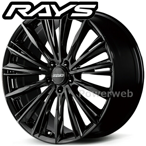 [ホイール1本(単品)] RAYS VERSUS RS VOUGE R14球面ボルト車 レクサスRX/NX クラウンスポーツ専用設計 20インチ×8.5J PCD：114.3 穴数：5 インセット：44 グロッシーブラック (BXZ)