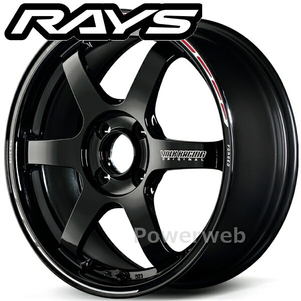 [ホイール1本(単品)] RAYS VOLK RACING TE37 SONIC TIME ATTACK EDITION 15インチ×5.0J PCD：100 穴数：4 インセット：44 ブラック/REDOT (KR) (ボルクレーシング TE37 ソニック タイムアタック エディション)