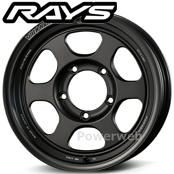 [ホイールのみ単品4本セット] RAYS VOLK RACING TE37XT for J UL 16インチ×6.0J PCD：139.7 穴数：5 インセット：-6 マットガンブラック (MT) (ボルクレーシング TE37XT ジムニー)