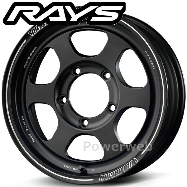 [ホイールのみ単品4本セット] RAYS VOLK RACING TE37XT for J 16インチ&times;6.0J PCD：139.7 穴数：5 インセット：-5 ブラストブラック (BC) (ボルクレーシング TE37XT for ジムニー)｜パワーウェブ２号店