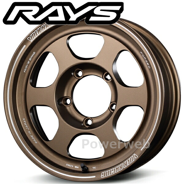 [ホイールのみ単品4本セット] RAYS VOLK RACING TE37XT for J 16インチ×6.0J PCD：139.7 穴数：5 インセット：-5 ブロンズ(アルマイト) (BR) (ボルクレーシング TE37XT for ジムニー)