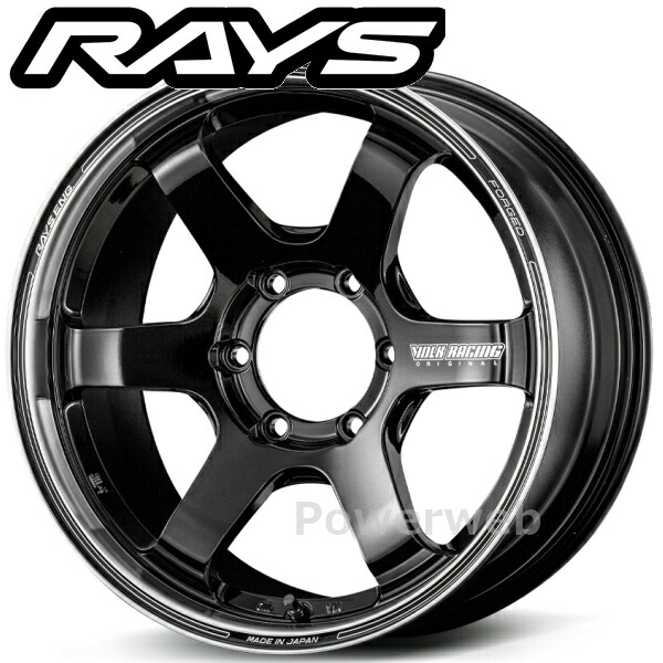 [ホイールのみ単品4本セット] RAYS VOLK RACING TE37SB tourer 17インチ×6.5J PCD：139.7 穴数：6 インセット：37 ブラック/リムDC (BD) (ボルクレーシング TE37SB ツアラー)