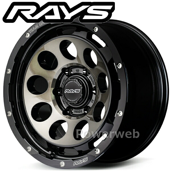 [ホイール1本(単品)] RAYS DAYTONA D9 17インチ&times;8.5J PCD：139.7 穴数：6 インセット：10 ブラック/ディスククリアスモーク (BEL) (デイトナ)｜パワーウェブ２号店