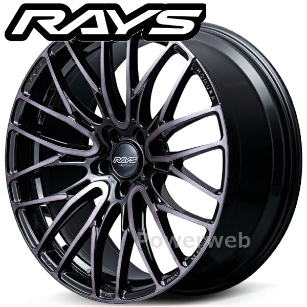 [ホイール1本(単品)] RAYS HOMURA 2x10BD BLACK CLEAR EDITION 20インチ&times;9.0J PCD：114.3 穴数：5 インセット：30 グロッシーブラック/ブラッククリア (BFJ) (ホムラ 2&times;10BD ブラッククリア エディション)｜パワーウェブ２号店
