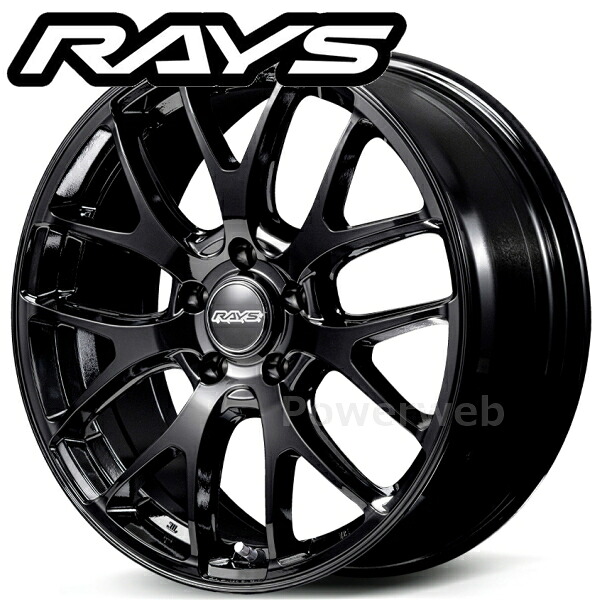[ホイールのみ単品4本セット] RAYS SEASON SELECTION RS 2X7FA-C 18インチ&times;7.5J PCD：114.3 穴数：5 インセット：38 グロッシーブラック (BXZ) (レイズ シーズンセレクション ホムラ)｜パワーウェブ２号店