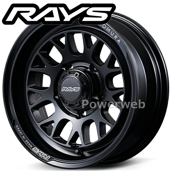 [ホイールのみ単品4本セット] RAYS HOMURA 2x9L-RA 16インチ&times;6.0J PCD：139.7 穴数：5 インセット：-5 セミグロスブラック (BOJ) (レイズ ホムラ 2&times;9L-RA)｜パワーウェブ２号店