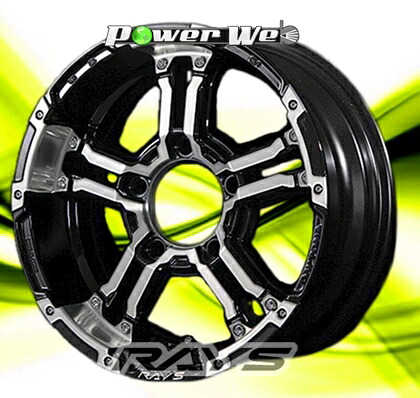 [ホイール1本(単品)]RAYS / DAYTONA FDX-J (DC/BK) 16インチ&times;5.5J PCD：139.7 穴数：5 インセット：20｜パワーウェブ２号店