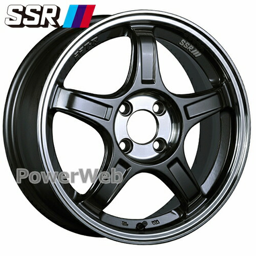 [ホイール1本(単品)] SSR GTX03 16インチ×5.5J PCD：100 穴数：4 インセット：45 マシンドグラファイトガンメタ+スモーククリア 20,306円