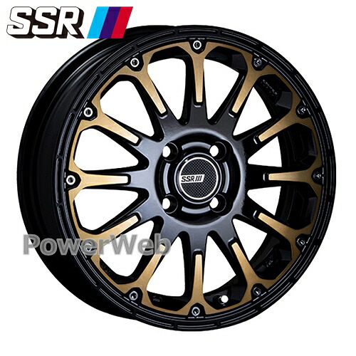 [ホイールのみ単品4本セット] SSR DEVIDE FT (ディバイド) 15インチ×5.0J PCD：100 穴数：4 インセット：45 ディープゴールド