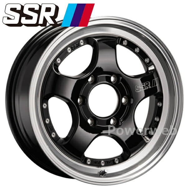 [ホイール1本(単品)] SSR DEVIDE SP1H for HIACE (ディバイド SP1H ハイエース) 17インチ×6.5J PCD：139.7 穴数：6 インセット：38 グロスブラック ポリッシュ
