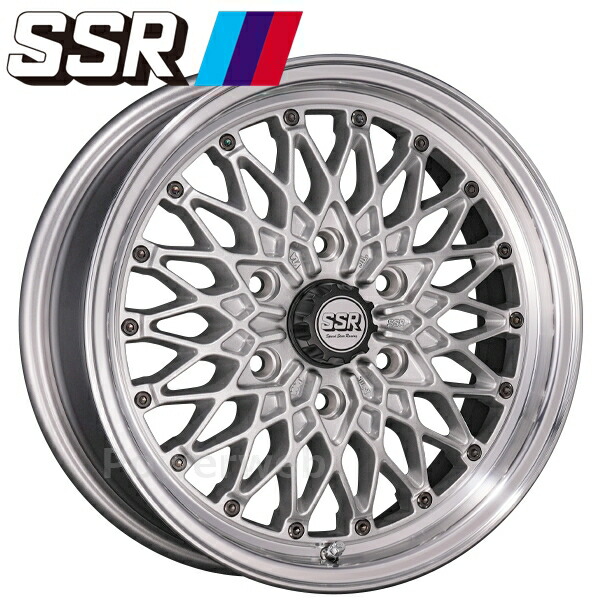 [ホイールのみ単品4本セット] SSR Formula MESH HC (フォーミュラー メッシュ ハイエース) 17インチ×6.5J PCD：139.7 穴数：6 インセット：38 シルバー