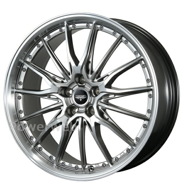 [ホイール1本(単品)] TOPY DORFREN HYVAA 18インチ&times;8.0J PCD：114.3 穴数：5 インセット：42 ハイパーシルバー (H/S) トピー ドルフレン ヒューヴァ&mdash;｜パワーウェブ２号店