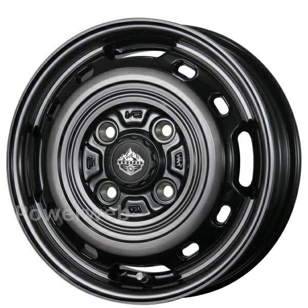 [ホイールのみ単品4本セット] TOPY LANDFOOT XFG 14インチ×5.0J PCD：100 穴数：4 インセット：39 スモーククリア/ポリッシュ (SC/P) トピー ランドフット
