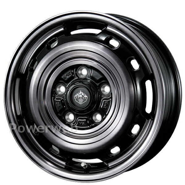 【プロ】17インチ 8J マットブラック 6穴スチールホイール　② プロ】17インチ 8J マットブラック 6穴スチールホイール ② 楽天