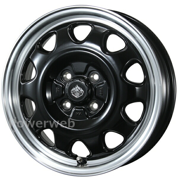 [ホイール1本(単品)] TOPY LANDFOOT SWZ 17インチ×6.5J PCD：100 穴数：4 インセット：42 グロスブラック/リムポリッシュ (GB/RP) トピー ランドフット