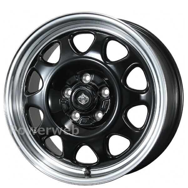 [ホイール1本(単品)] TOPY LANDFOOT SWZ 17インチ×7.0J PCD：114.3 穴数：5 インセット：35 グロスブラック/リムポリッシュ (GB/RP) トピー ランドフット