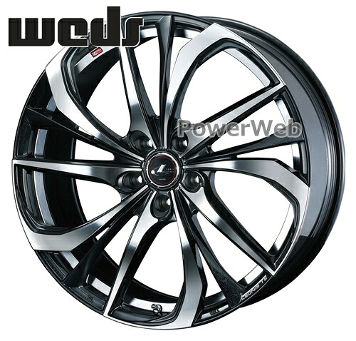 [ホイール1本(単品)] Weds / LEONIS TE 19インチ&times;8.0J PCD：114.3 穴数：5 インセット：35 パールブラック/ミラーカット (PBMC)｜パワーウェブ２号店