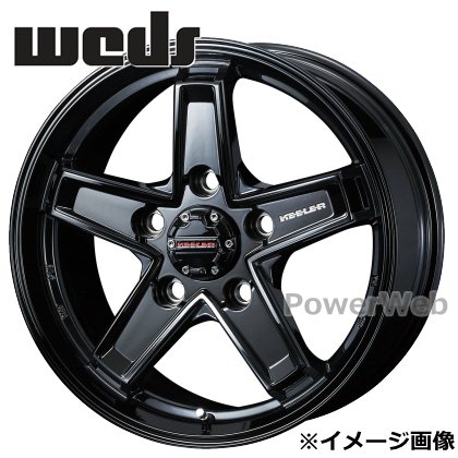 [ホイール1本(単品)] KEELER TACTICS (キーラー タクティクス) 18インチ&times;8.0J PCD：127 穴数：5 インセット：50 グロスブラック (BK) Weds｜パワーウェブ２号店