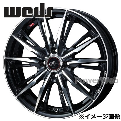 [ホイールのみ単品4本セット] LEONIS GX (レオニス GX) 16インチ×5.0J PCD：100 穴数：4 インセット：45 パールブラック/ミラーカット (PBMC) Weds