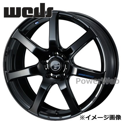 [ホイールのみ単品4本セット] LEONIS NAVIA 07 (レオニス ナヴィア 07) 17インチ×7.0J PCD：114.3 穴数：5 インセット：53 プレミアムブラック (PBK) Weds