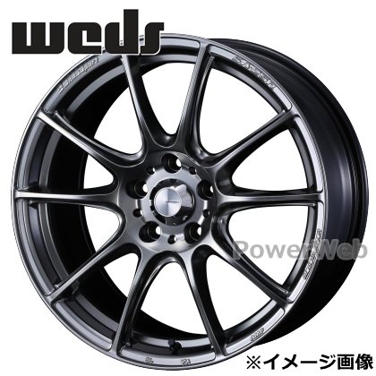 [ホイールのみ単品4本セット] WedsSport SA25R (SA-25R) 16インチ×5.0J PCD：100 穴数：4 インセット：45 プラチナシルバーブラック (PSB) Weds
