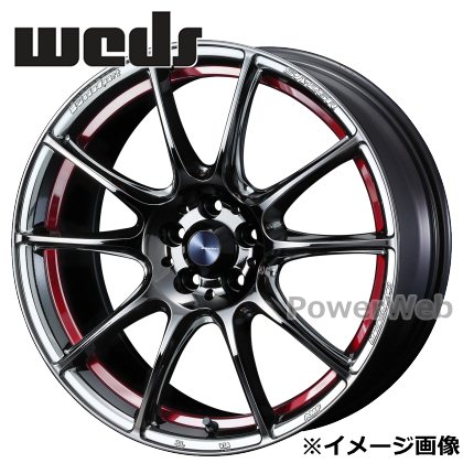 [ホイールのみ単品4本セット] WedsSport SA25R (SA-25R) 18インチ&times;7.5J PCD：100 穴数：5 インセット：45 レッドライトクローム (RLC) Weds｜パワーウェブ２号店