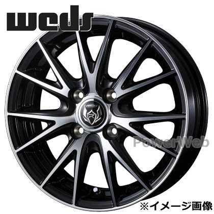 [ホイール1本(単品)] RIZLEY VS (ライツレー VS) 12インチ×4.0J PCD：100 穴数：4 インセット：42 ブラックメタリックポリッシュ (BKP) Weds