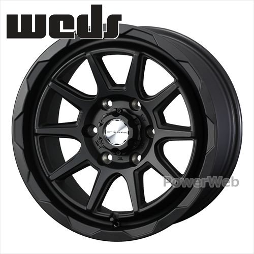 [ホイールのみ単品4本セット] MUD VANCE 06 (マッドヴァンス 06) 17インチ×8.0J PCD：139.7 穴数：6 インセット：20 フルマットブラック (FMBK) Weds