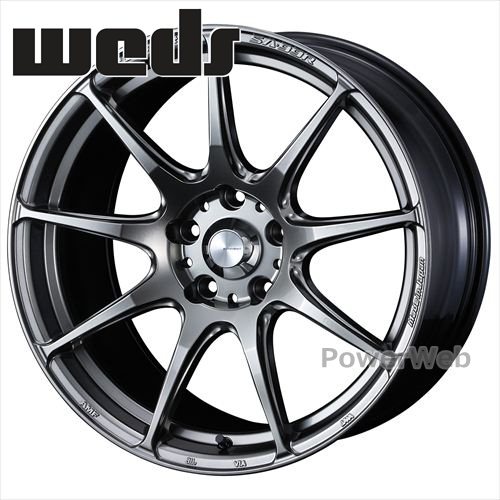 [ホイール1本(単品)] WedsSport SA99R (SA-99R) 18インチ×8.0J PCD：114.3 穴数：5 インセット：42 プラチナシルバーブラック (PSB) Weds