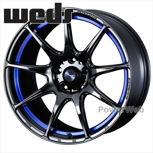 [ホイールのみ単品4本セット] WedsSport SA99R (SA-99R) 18インチ×8.0J PCD：114.3 穴数：5 インセット：42 ブルーライトクロームツー (BLCII) Weds