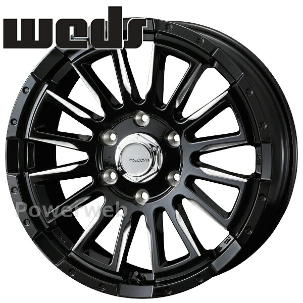 [ホイール1本(単品)] Weds McCOYS RV-5 18インチ&times;7.0J PCD：139.7 穴数：6 インセット：38 ブラックミーリング (BLK)｜パワーウェブ２号店
