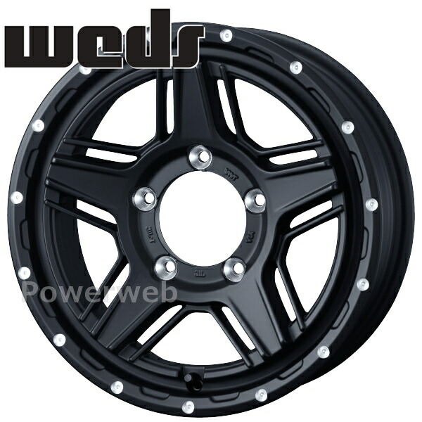 [ホイール1本(単品)] Weds MUD VANCE 07 15インチ×6.0J PCD：139.7 穴数：5 インセット：0 フルマットブラック (FMBK)