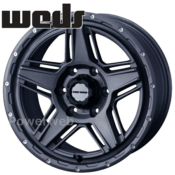 [ホイールのみ単品4本セット] Weds MUD VANCE 07 15インチ×6.0J PCD：139.7 穴数：6 インセット：33 フリントグレイ (GRY)