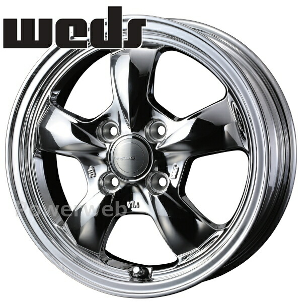[ホイール1本(単品)] Weds GYRAFT 5S 15インチ×5.5J PCD：100 穴数：4 インセット：42 ブライトスパッタリング (SPT)
