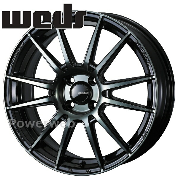 [ホイール1本(単品)] WedsSport SA-62R 15インチ×6.0J PCD：100 穴数：4 インセット：38 ウォースブラッククリアー (WBC)