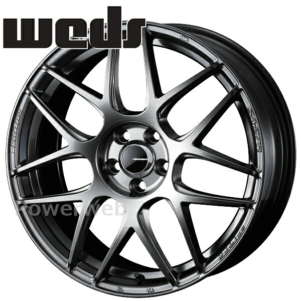 [ホイールのみ単品4本セット] WedsSport SA-27R 16インチ&times;6.5J PCD：100 穴数：4 インセット：42 プラチナシルバーブラック (PSB)｜パワーウェブ２号店