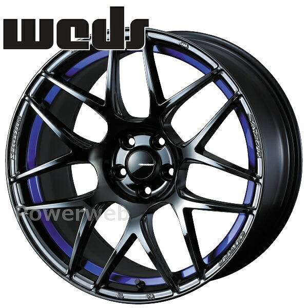 [ホイールのみ単品4本セット] WedsSport SA-27R 18インチ&times;8.0J PCD：114.3 穴数：5 インセット：42 ブルーライトクローム2 (BLC2)｜パワーウェブ２号店