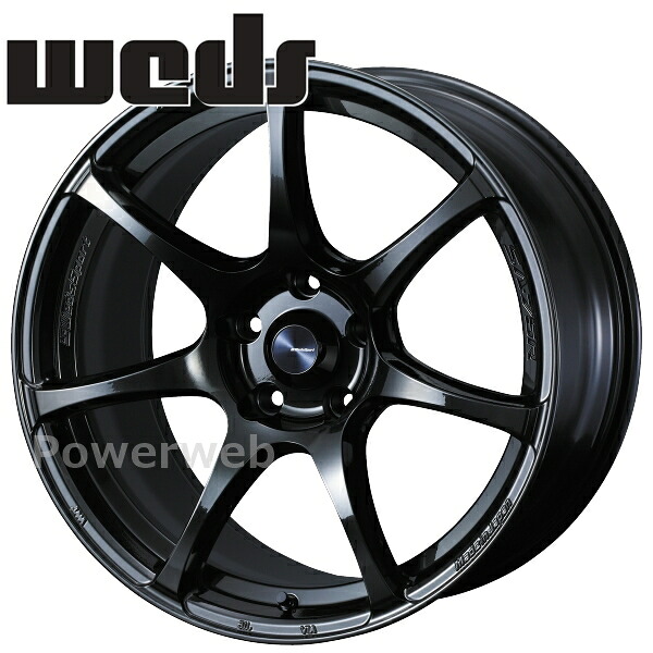 [ホイール1本(単品)] WedsSport SA-75R 18インチ&times;7.5J PCD：114.3 穴数：5 インセット：35 ハイパーブラッククリア2 (HBC2)｜パワーウェブ２号店 24,410円