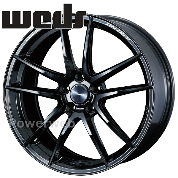[ホイールのみ単品4本セット] WedsSport RN-55M 18インチ×9.0J PCD：112 穴数：5 インセット：32 グロスブラック (GBK) ウェッズスポーツ