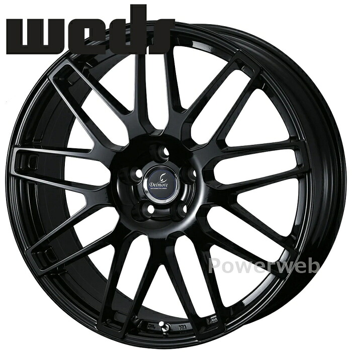 [ホイール1本(単品)] Weds DELMORE LC.S 20インチ&times;7.5J PCD：114.3 穴数：5 インセット：35 M14 DSNS(R14球面/テーパー) グロスブラック (BLK) ウェッズ デルモア LCS｜パワーウェブ２号店