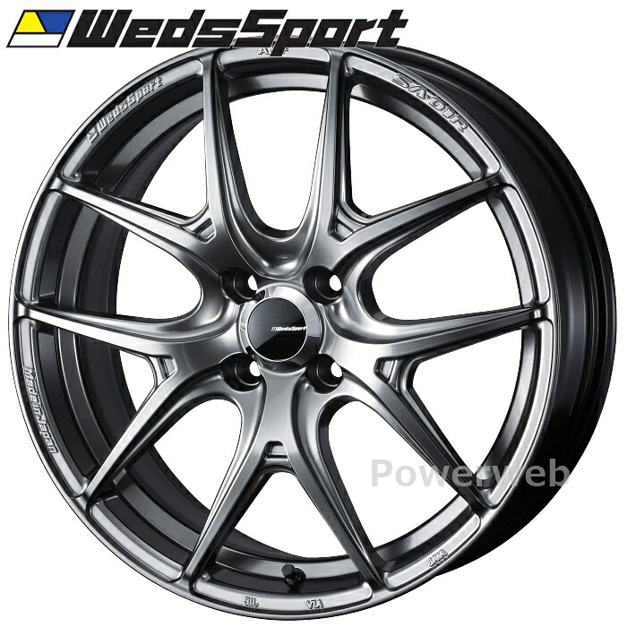 [ホイールのみ単品4本セット] Weds WedsSport SA-01R 15インチ×5.0J PCD：100 穴数：4 インセット：45 プラチナシルバーブラック (PSB) ウェッズスポーツ SA01R