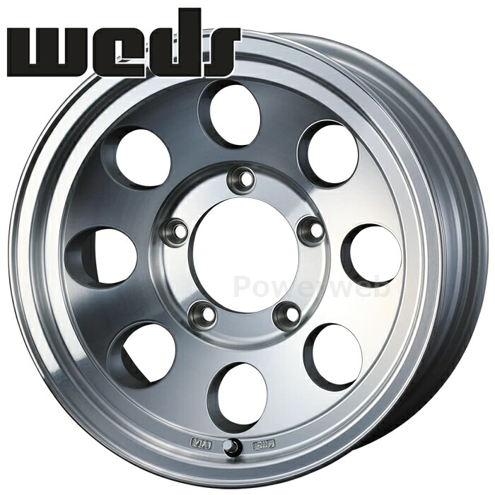 [ホイール1本(単品)] Weds JIMLINE TYPE2 15インチ&times;6.0J PCD：139.7 穴数：5 インセット：0 ポリッシュ (ウェッズ ジムライン タイプ2)｜パワーウェブ２号店