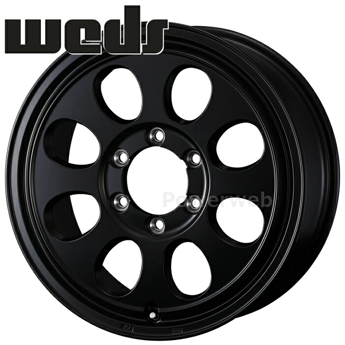 [ホイール1本(単品)] Weds JIMLINE TYPE2 18インチ×7.5J PCD：139.7 穴数：6 インセット：62 マットブラック (ウェッズ ジムライン タイプ2)