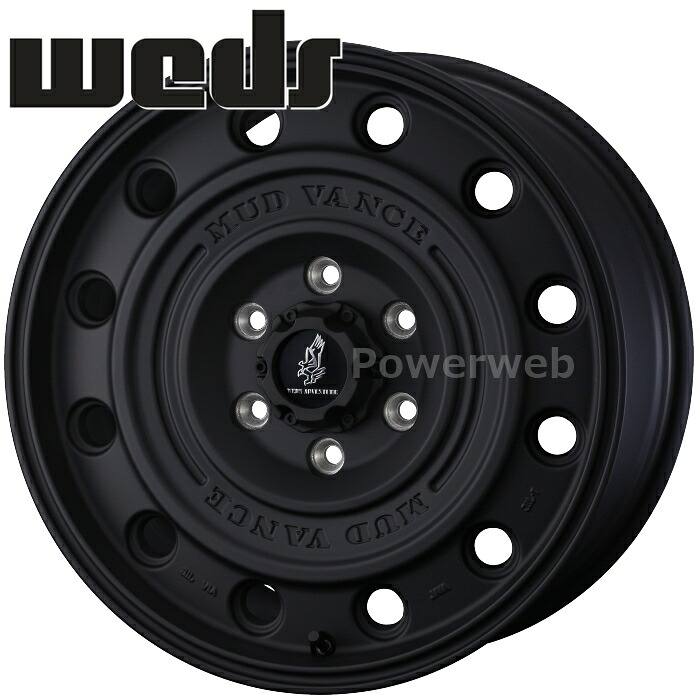[ホイールのみ単品4本セット] Weds MUD VANCE CL 17インチ&times;8.0J PCD：139.7 穴数：6 インセット：20 フルマットブラック (FMBK) (ウェッズ マッドヴァンス CL)｜パワーウェブ２号店
