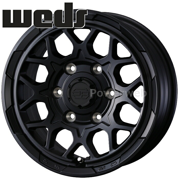 [ホイール1本(単品)] Weds STADTBERGEII 18インチ&times;7.5J PCD：139.7 穴数：6 インセット：55 M14トヨタ純正平座 セミマットブラック (MBK) (ウェッズ スタットベルク2)｜パワーウェブ２号店