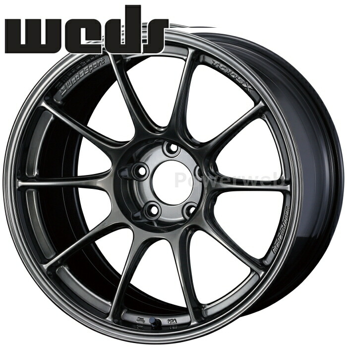 [ホイール1本(単品)] Weds WedsSport TC105X 16インチ&times;8.0J PCD：114.3 穴数：5 インセット：38 EJ-チタン (EJ-TI) (ウェッズスポーツ)｜パワーウェブ２号店