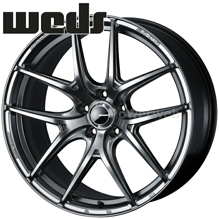 [ホイールのみ単品4本セット] Weds WedsSport SA-01R 19インチ&times;9.5J PCD：114.3 穴数：5 インセット：38 プラチナシルバーブラック (PSB) (ウェッズスポーツ SA01R)｜パワーウェブ２号店