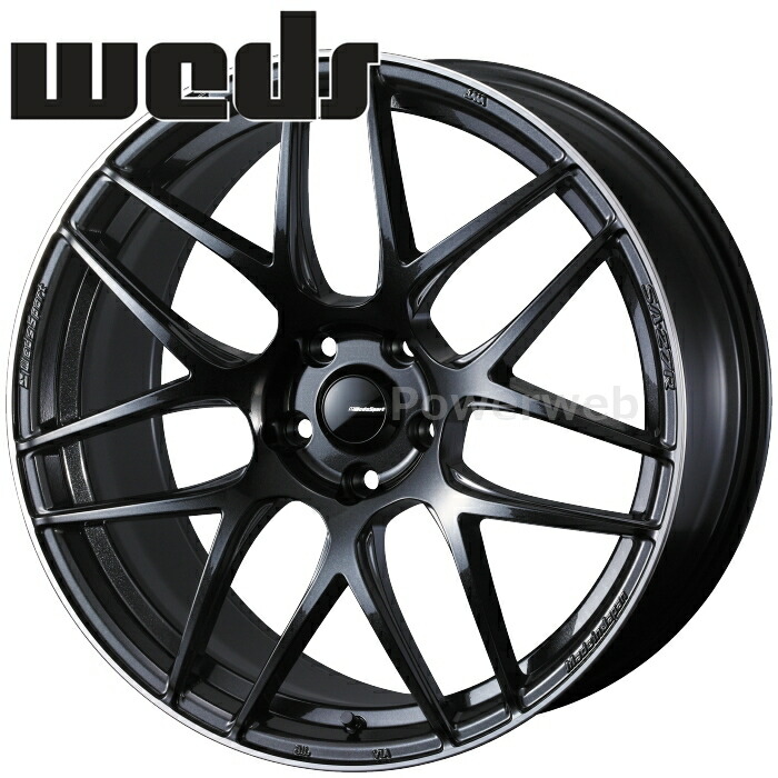 [ホイールのみ単品4本セット] Weds WedsSport SA-27R 19インチ&times;9.5J PCD：114.3 穴数：5 インセット：38 メタルブラック/F (MBF) (ウェッズスポーツ SA27R)｜パワーウェブ２号店
