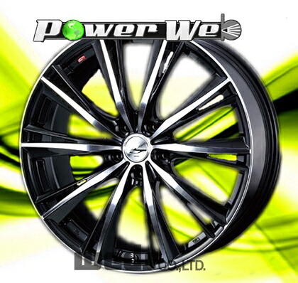[ホイール1本(単品)] Weds / LEONIS WX (BKMC) 18インチ&times;7.0J PCD：114.3 穴数：5 インセット：53｜パワーウェブ２号店