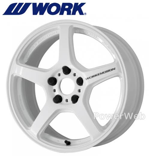 [ホイールのみ単品4本セット] WORK EMOTION T5R 17インチ&times;7.0J PCD：100 穴数：4 インセット：43 (セミテーパー) アイスホワイト (ICW)｜パワーウェブ２号店